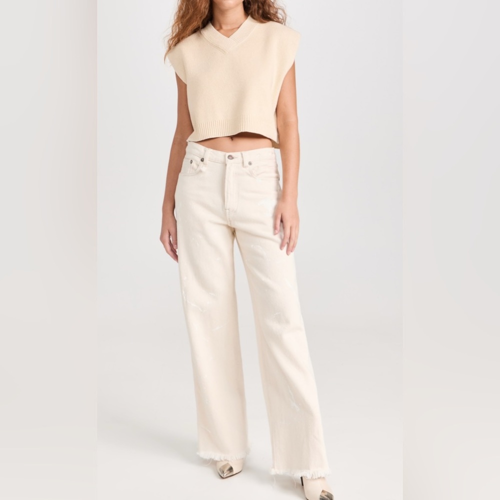 Free People Easy Street Vest in Cream - Size XS - Picture 13 of 16